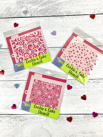 Valentine's Day Cookie Stencils Bundle B - Sweet Valentine