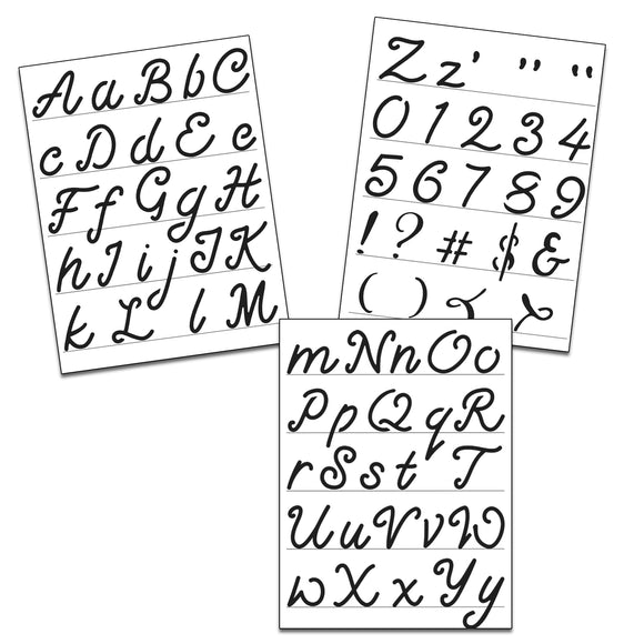 TCW6029 Script Alphabet 3-pack