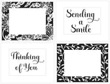 TCW6039 Layered A2 Sunflowers Vines Frames Stencil
