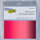 TCW9120 Foil Transfer Sheets 6x6 Watermelon