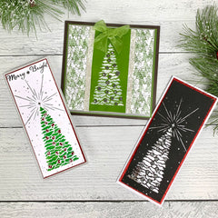 TCW6011 Tall Christmas Tree Layered Slimline Stencil