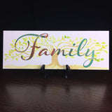 TCW2408 Family Tree Sign Stencil 16½" x 6"