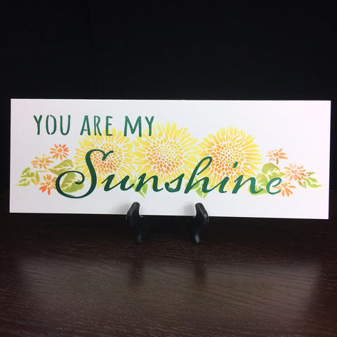 TCW2410 My Sunshine Sign Stencil 16½" x 6"