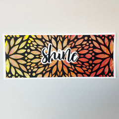 TCW2339 Slimline Stencil Petal Display