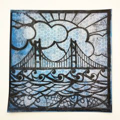 TCW1049 Golden Gate Stencil