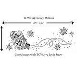 TCW2193 Snowy Mittens Sign Stencil