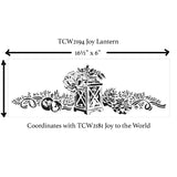 TCW2194 Joy Lantern Sign Stencil