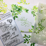 TCW2200 Thank You Hearts 4x6 Clear Stamps