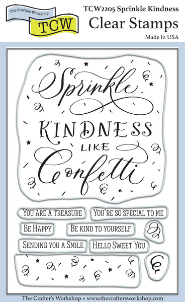 TCW2205 Sprinkle Kindness 4x6 Clear Stamps