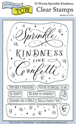 TCW2205 Sprinkle Kindness 4x6 Clear Stamps