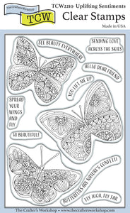 TCW2210 Uplifting Sentiments 4x6 Clear Stamps