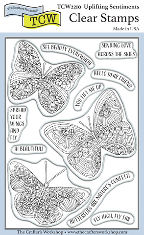 TCW2210 Uplifting Sentiments 4x6 Clear Stamps