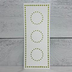 TCW2306 Dotted Circles Slimline Stencil