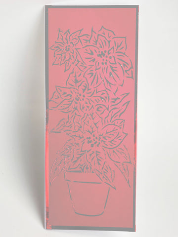 TCW2344 Potted Poinsettia Slimline Stencil