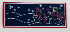 TCW2348 Snowman Family Slimline Stencil