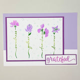 TCW6018 Word Flowers Layered A2 Stencil