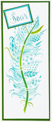 TCW6022 Joy Feather Layered Slimline Stencil