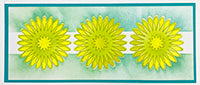 TCW6023 Triple Daisies Layered Slimline Stencil