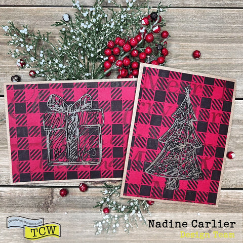 TCW955 Buffalo Plaid Square