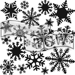 TCW164 Flurries Stencil