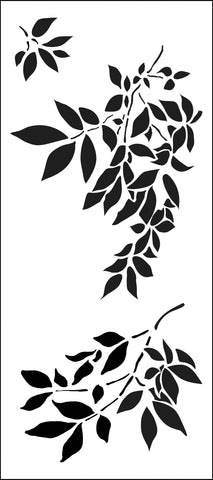 TCW2300 Gentle Leaves Slimline Stencil