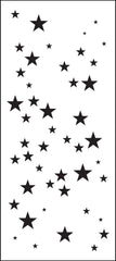 TCW2302 Star Sparkle Slimline Stencil