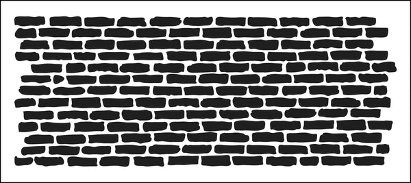 TCW2305 Bricks Horizontal Slimline Stencil