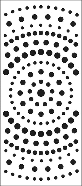 TCW2307 Concentric Circles Slimline Stencil