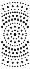 TCW2307 Concentric Circles Slimline Stencil