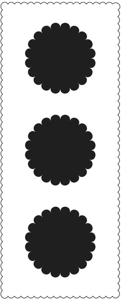 TCW2310 Scalloped Circles Slimline Stencil