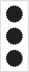 TCW2310 Scalloped Circles Slimline Stencil