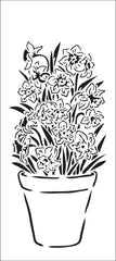 TCW2334 Slimline Stencil Jonquils