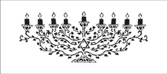 TCW2352 Menorah Slimline Stencil