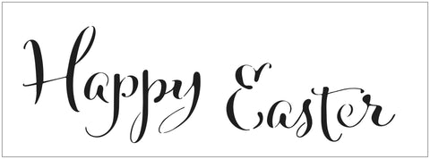 TCW2412 Happy Easter Sign Stencil 16½" x 6"