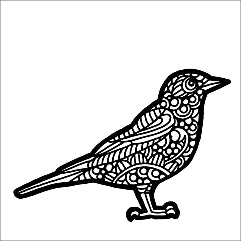 TCW978 Stencil American Robin