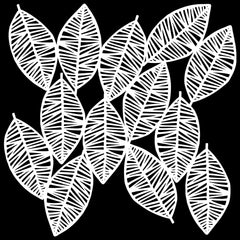 TCW985 Stencil Striped Leaves